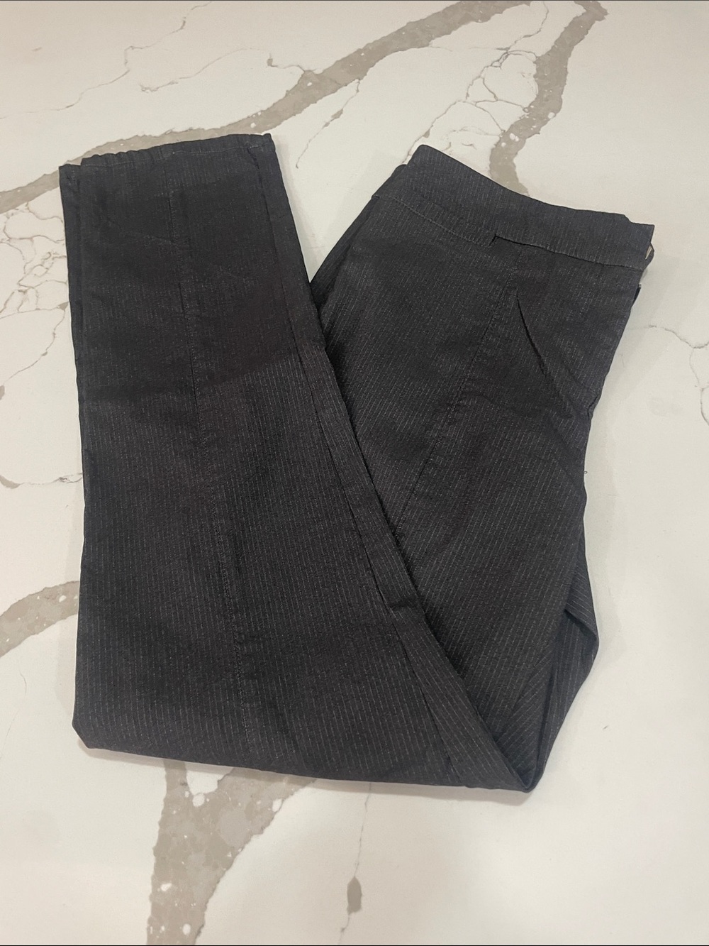Black Pinstripe Dress Pants